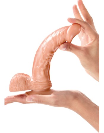  real body : grand gode veiné testicules 23cm