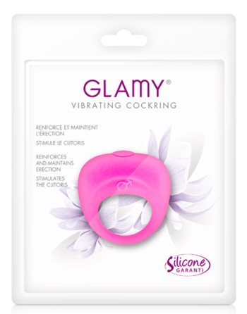  glamy : cockring rose vibrant extensible