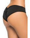  lingerie : tanga noir froncé