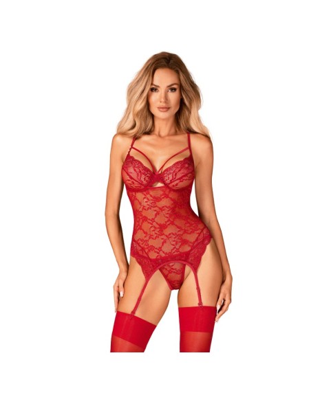 guêpière bordeaux ivetta de la marque de lingerie sexy obsessive