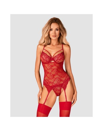 guêpière bordeaux ivetta de la marque de lingerie sexy obsessive