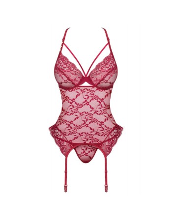 guêpière bordeaux ivetta de la marque de lingerie sexy obsessive