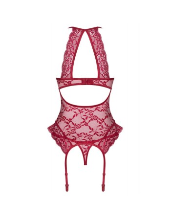 guêpière bordeaux ivetta de la marque de lingerie sexy obsessive