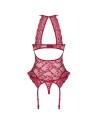 guêpière bordeaux ivetta de la marque de lingerie sexy obsessive