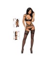  lingerie sexy : ensemble noir sexy 4 pièces